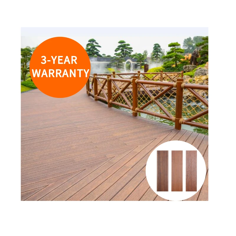 Terrace Anticorrosive Outdoor Floor Engineering Plank Road Carbonized Composite Floor