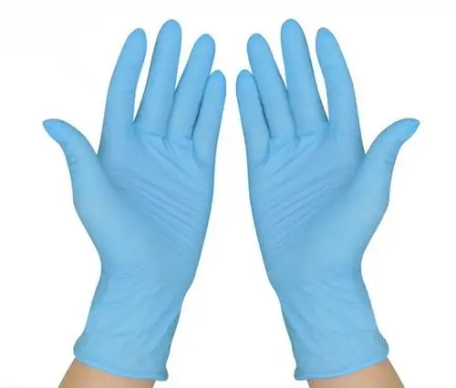 
Disposable Medical Nitrile Gloves Powder Free Household Examination Blue guantes de nitrilo 