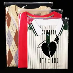 Custom Closable slider Zipper Seal Ziplock Thick 20x30cm Zip Lock Plastic Bag For Clothing