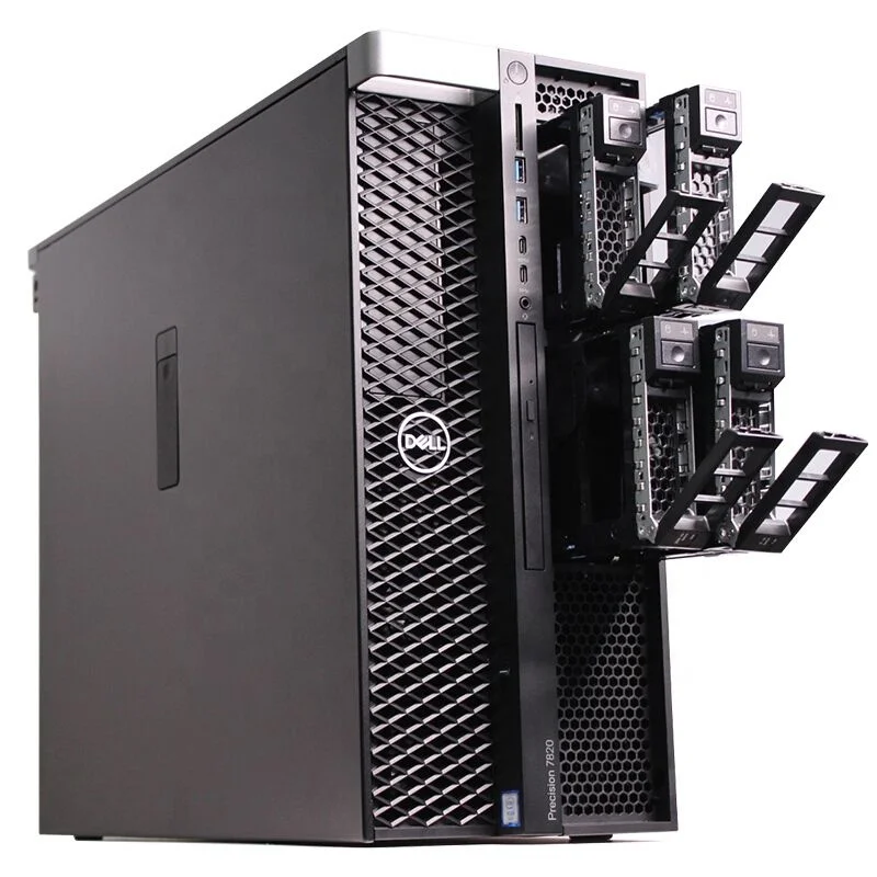 High Quality TOWER Precision T7820 /6138/256G/4*6TB/DVDRW /950W /p2000 Dell Workstation laptop