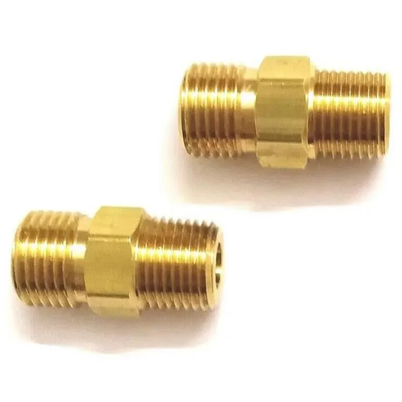 Brass Pipe and Pipe Fittings CNC Parts Automotive Connector Fasteners Brass Fittings CNC Turning Parts