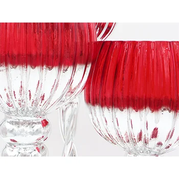 
 Customized Color Candlestick Holder Bulk Table Glass Big Candlestick Wedding  