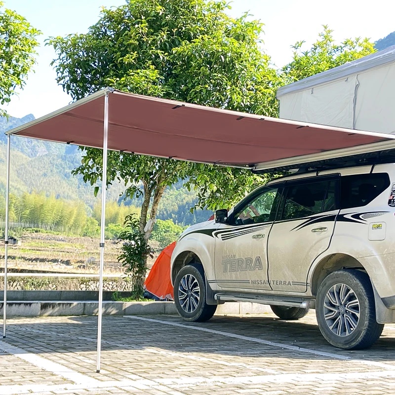 CLM Heavy Duty Outdoor Camping Vehicle Awning Rooftop Retractable 4wd 4x4 Car Side Awning for Jeep/SUV/Truck/Van