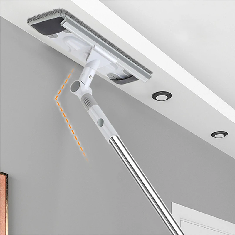 Extenclean Squeegee Window Cleaner Flexible Glass Cleaner With Extension Pole Telescopic Window Washing Wiper