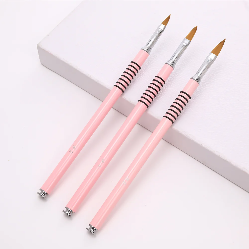 New Design Hot Selling Acrylic Powder Nail Extension 3D Carving DIY Manicure Tool Pen Acrylic Nail Art Brushes for Professionals