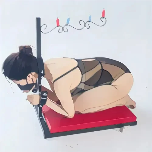 Painfully Fetish Pet Role BDSM Slave Furniture restraint rack dripping wax candle holder punishment equipment kneeling chair