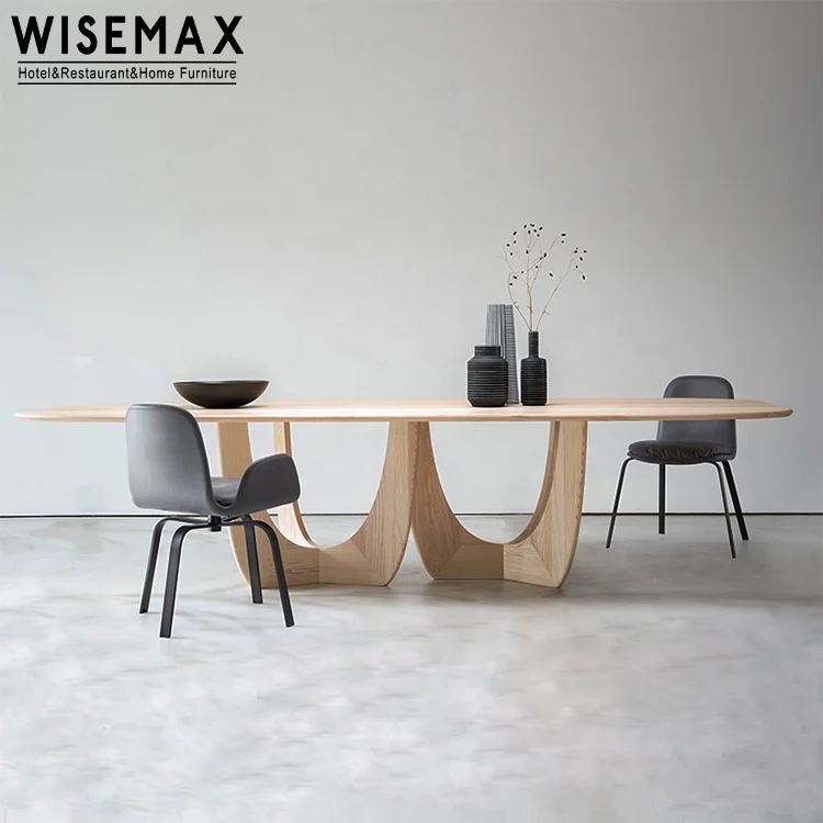 Мебель WISEMAX современные комплекты для столовой роскошный деревянный обеденный стол 6 стульев мебель из массива дерева
