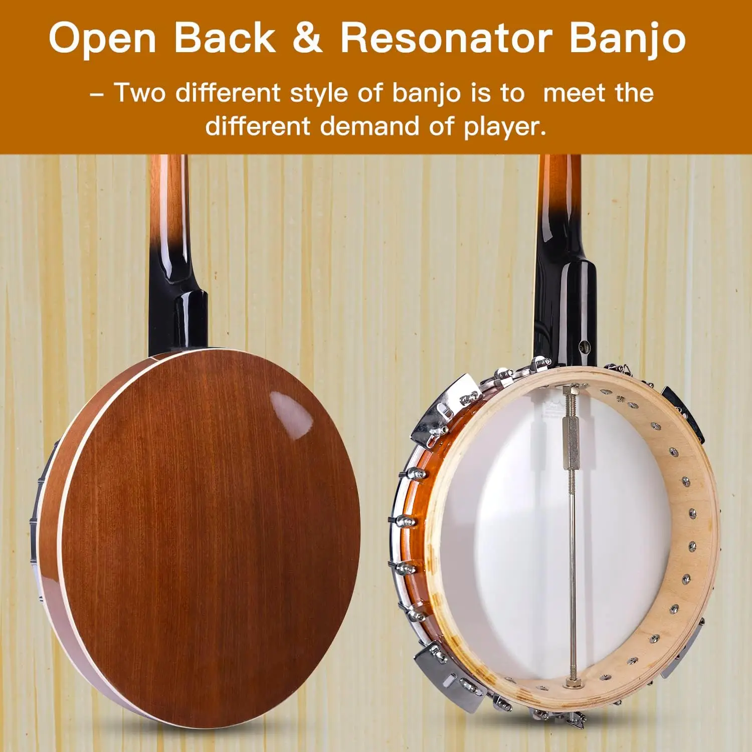 5 String Banjo High End Nice Quality For All Size Whole Price Musical Instrument China Factory Handmade Learner Beginner