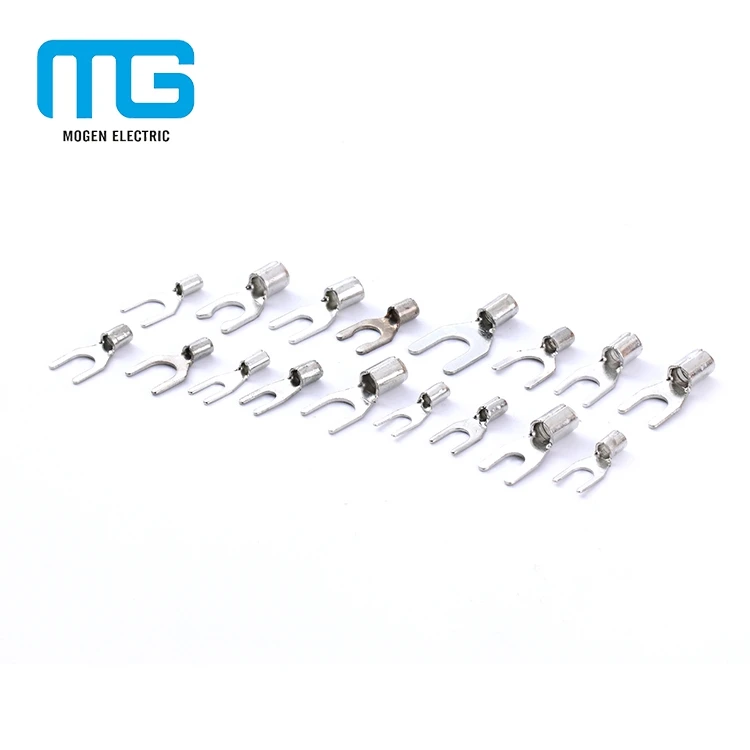 high quality SV series  Female Disconnects Crimp Terminal Non-insulated spade terminal lugs