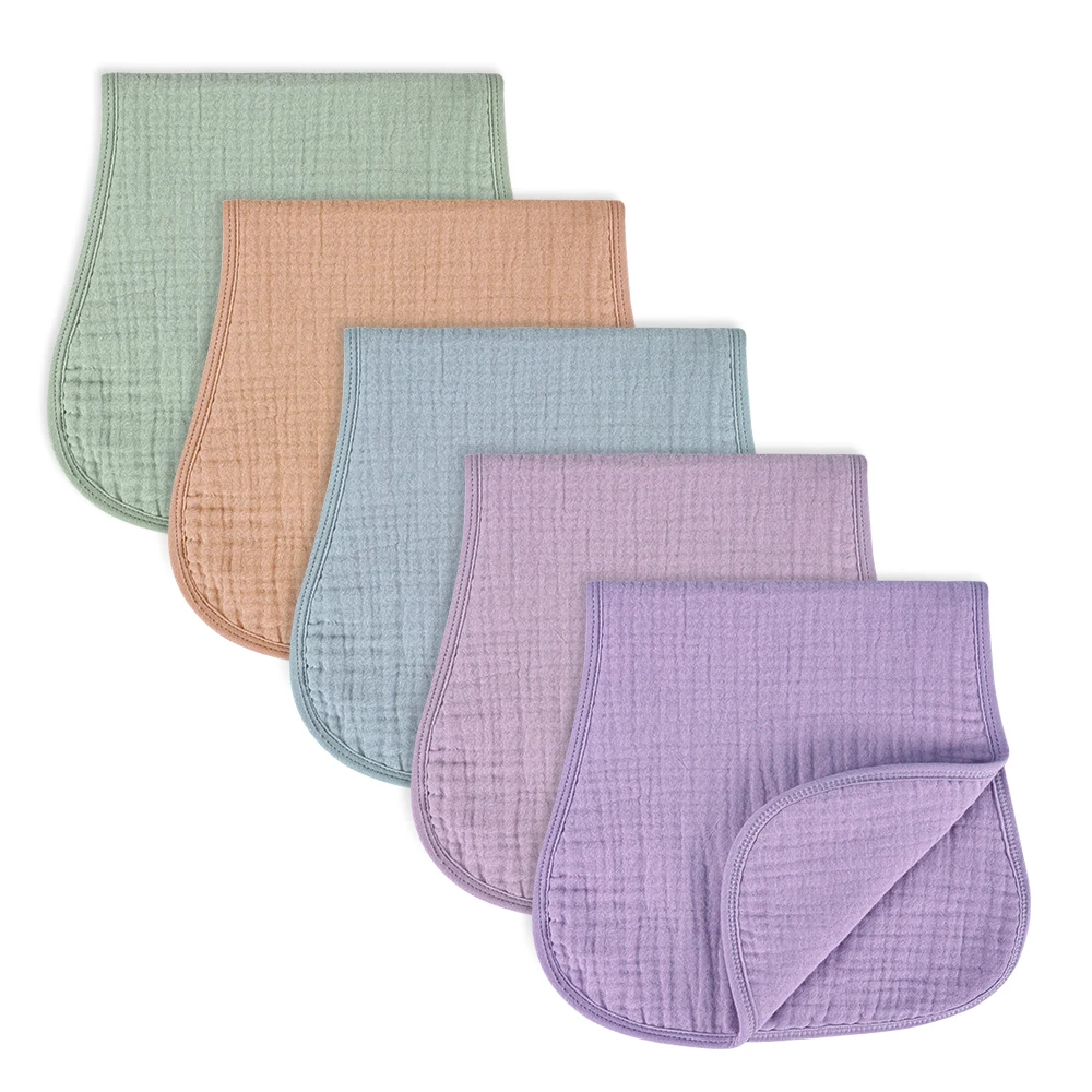 Amazon hot sales Super Soft & Absorbent Muslin Burp Clothes Burping Towels Absorbent Soft Burping Rags for Newborns