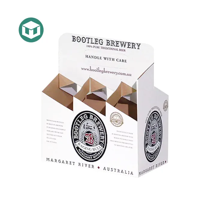 Environmental Cardboard 6 Bottle Wine box, 6 Pack Beer Carrier
