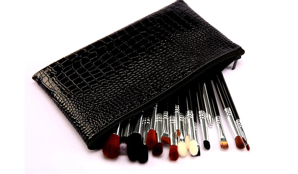 20pcs makeup brush set for eye shadow eye liner brush wooden handle custom eye makeup brushes vegan for makeup