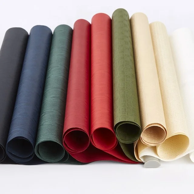 China Wholesale Colorful Embossed Wrapping Paper Fancy Linen Paper