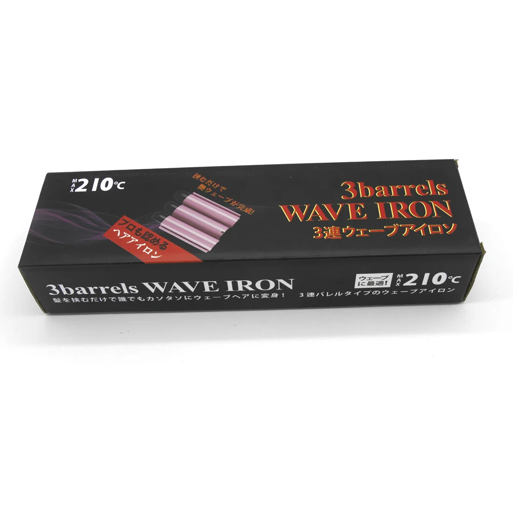 3 barrel hair curler temperature adjustable hair crimper hair waver curling iron lcd ceramic