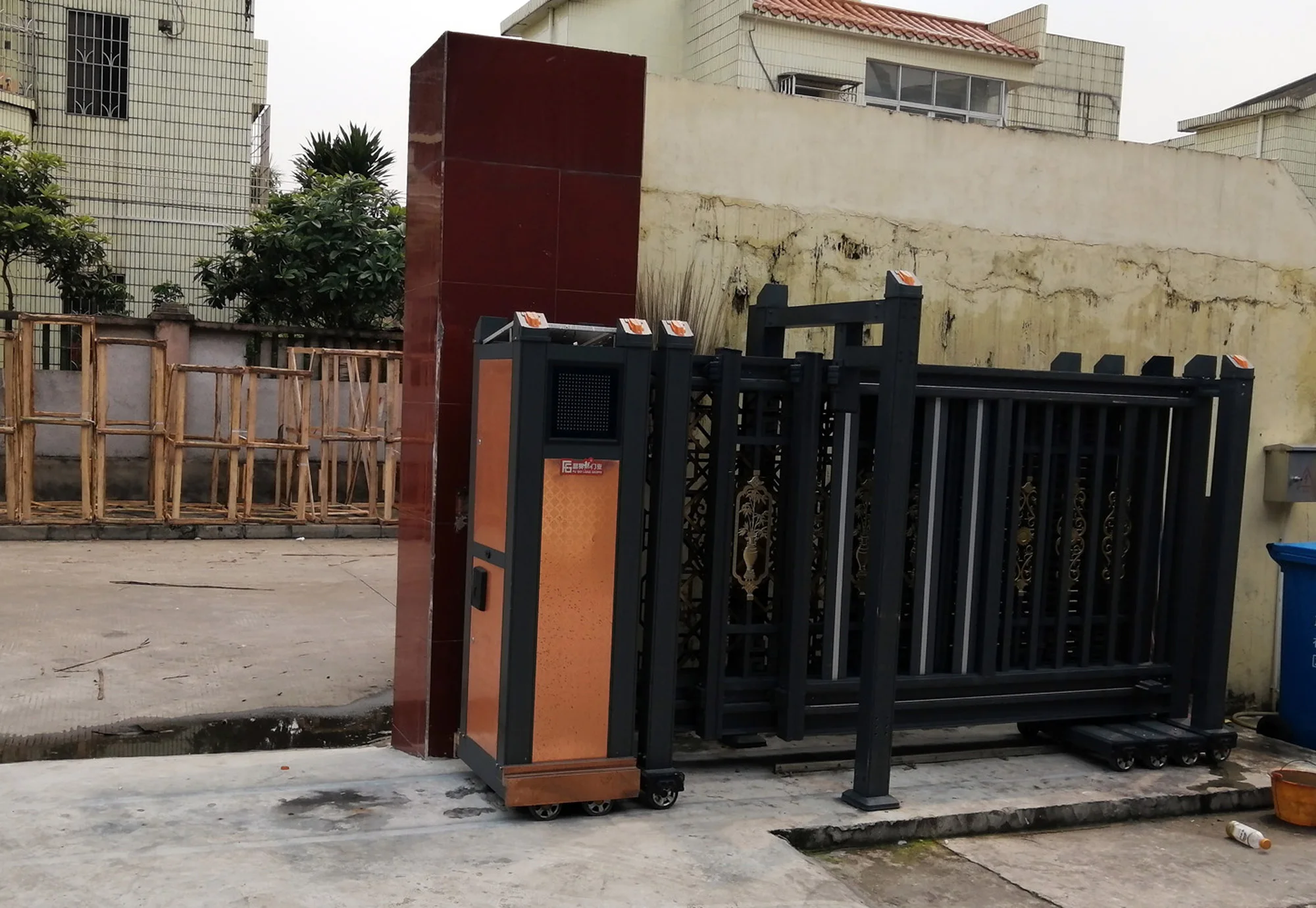 Motorized Foldable Sliding Main Gate