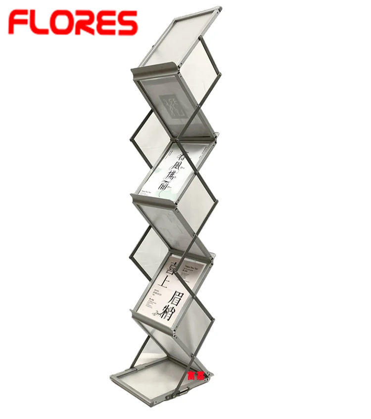 A4 Outdoor Acrylic Portable Brochure Holder Stand