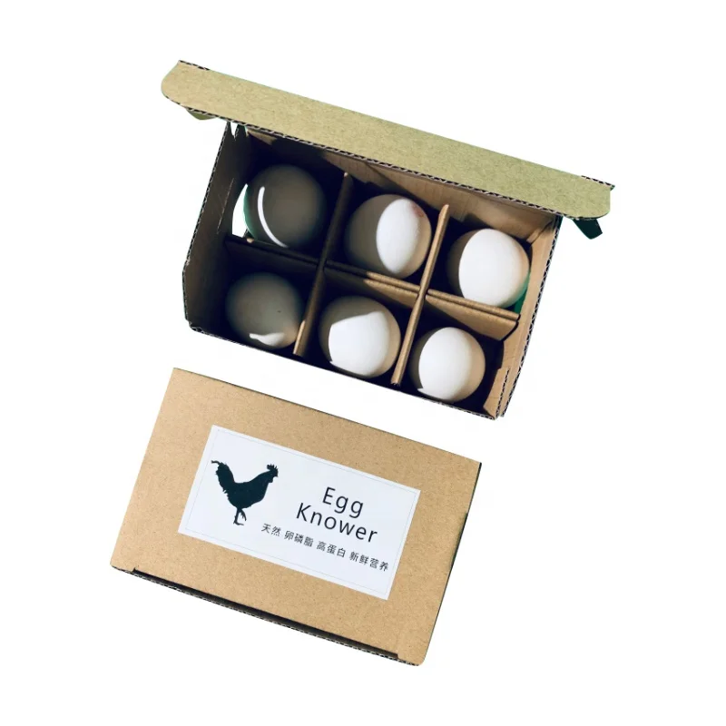 Farm Fresh Eggs Packaging Carton All Sizes Kraft Corrugated Egg Carton Boxes with Logo Printing Extra Large/Big Eggs Paper Boxes