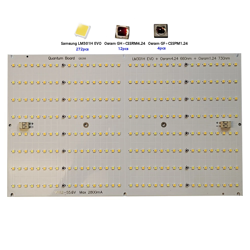 Доска для выращивания Oslon 660 нм 730 QB272 QB288 печатная плата Samsung LM301H EVO