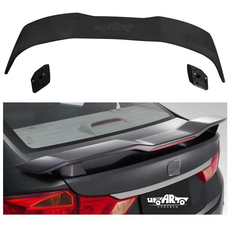 New Released Auto Accessories ABS Carbon Fiber Rear Back Led Light Spoiler For Honda City 2014 2015 2016 2017 2018 2019
