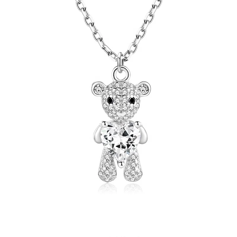 low price sterling cute bear silver 925 jewellery jewelry products