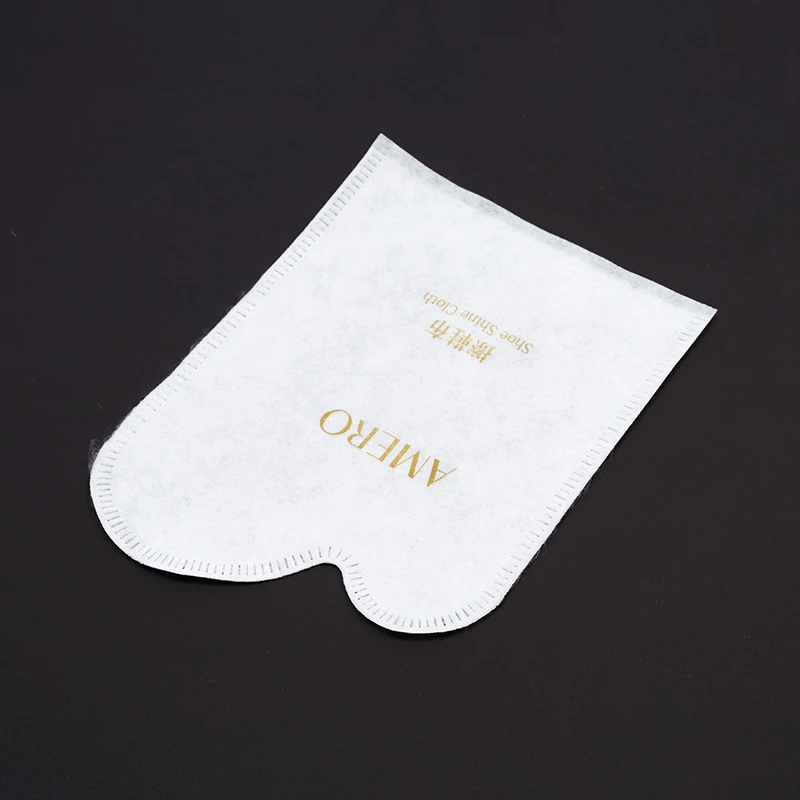 Disposable Wholesale Hotel Supplies Custom Shoe Shine Cloth White Hotel Shoe Mitt