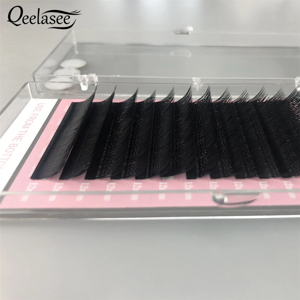 Qeelasee new high quality faux mink individual korean yy eyelash extensions y lash