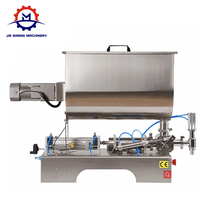 Horizontal Food Chili Paste Sauce Mixing Filling Machine