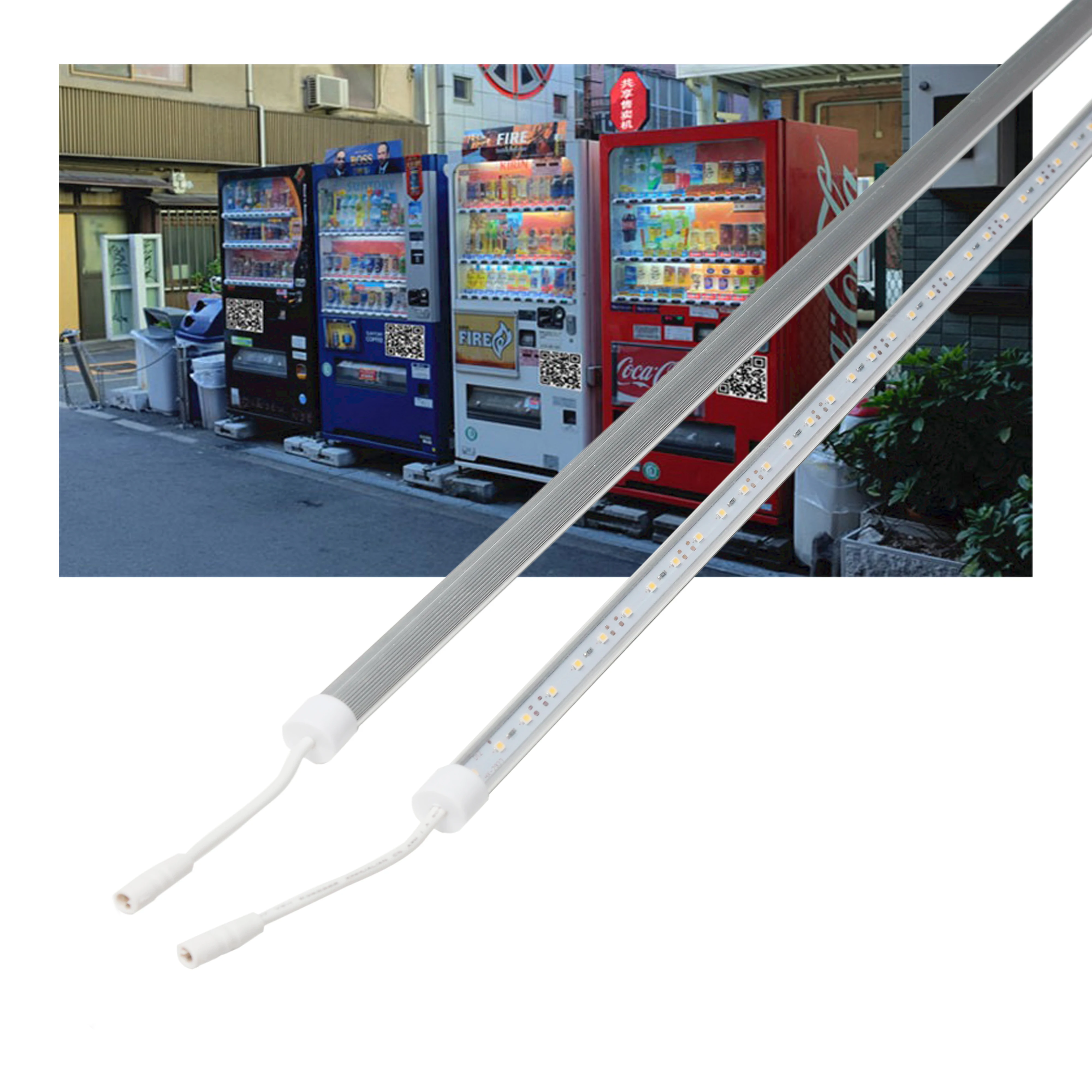 Freezer Light IP65 Waterproof  T4  Vending Machine Tube Light Refrigerated Cabinet  LED Tube Light