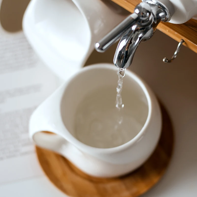 Unique water pot set with cup personalized  european porcelain tea pot and kettle set
