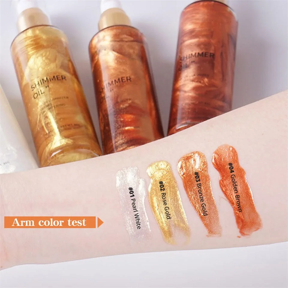 Golden Tan Oils Scents Cosmetic Glitter Glow Shimmer Body Oil