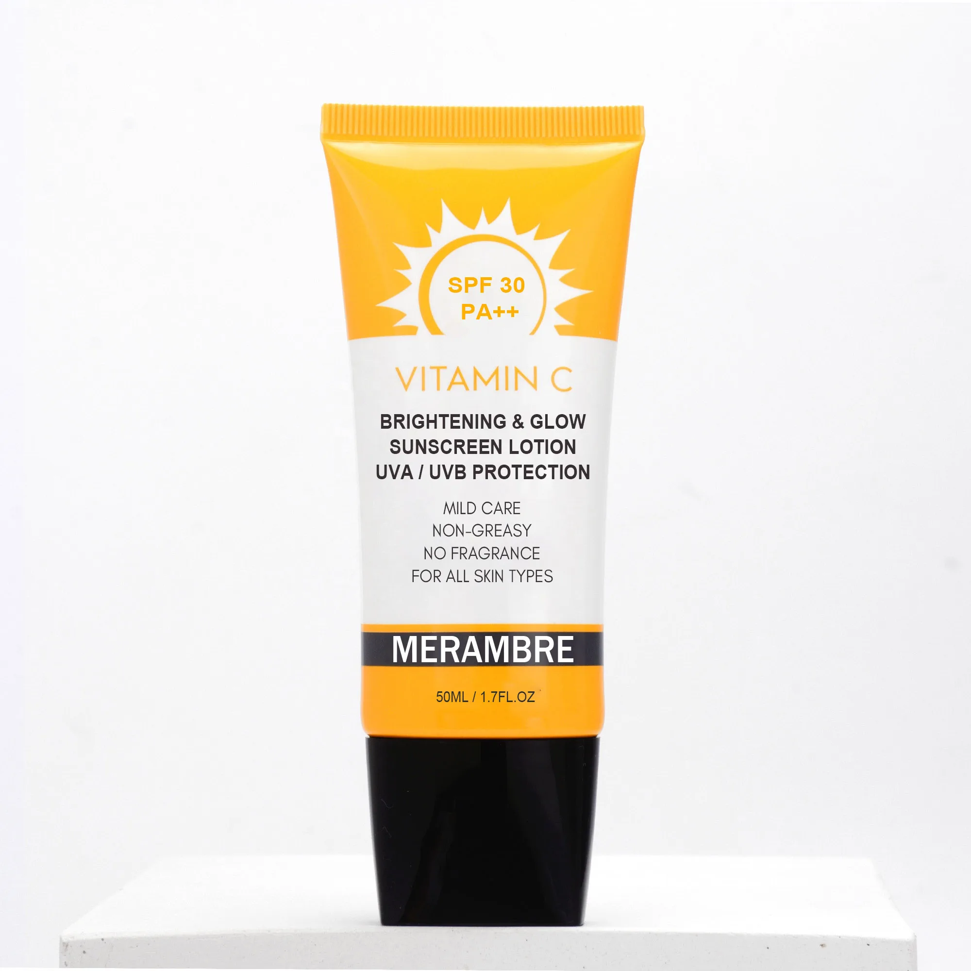 OEM ODM Broad Spectrum UV Physical Tinted Face Sunscreen Sensitive Post-Procedure Skin Chemical-Free Mineral Sunscreen