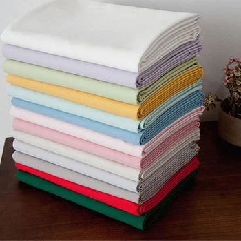 200TC 300TC  400TC Premium Plain 100% Cotton Satin White hotel bedsheet fabric in roll for making Bed Sheets Bed Linen