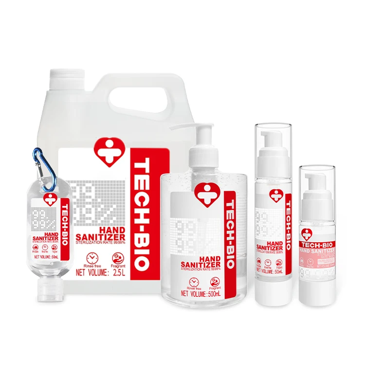 TECH-BIO rubbing alcohol handsanitizer scented hand sanitizers gel cleaner