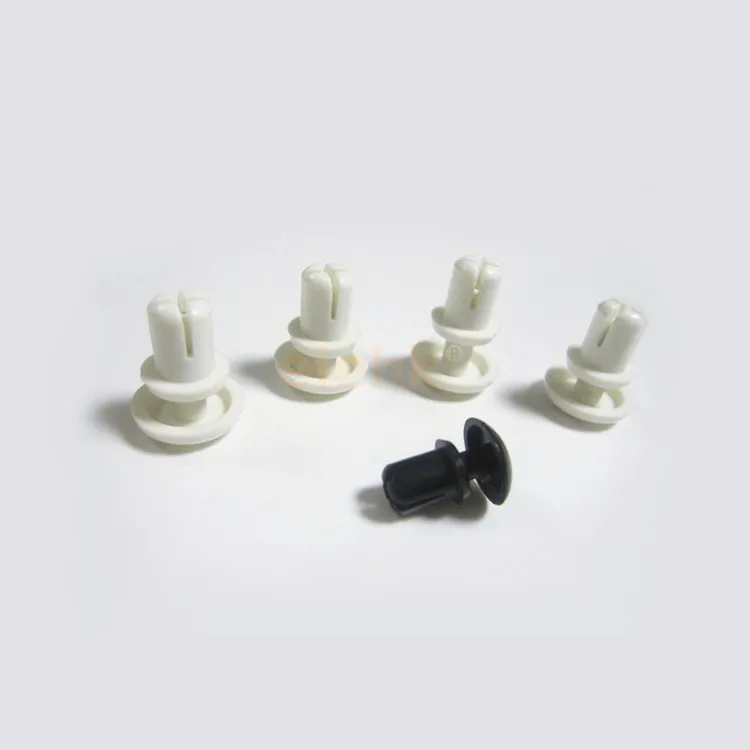 Plastic black white R5085 natural nylon push rivets snap riveting