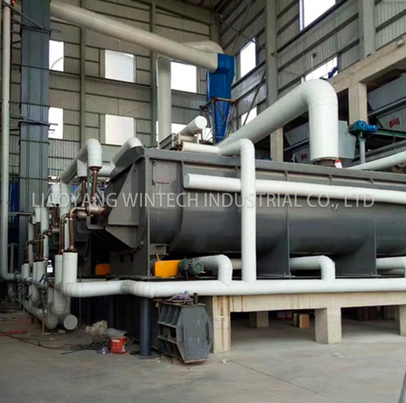 Factory supply hollow paddle dryer for animal manure drying stirring rotary paddle dryer machine