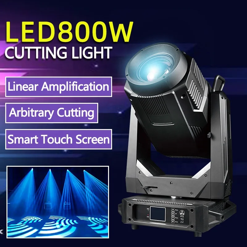 Honghe 800W CMY&CTO Zoom 4in1 Beam Wash Spot Cutting Profile Led Moving Head Lights With Mutifiy Pattern Effect