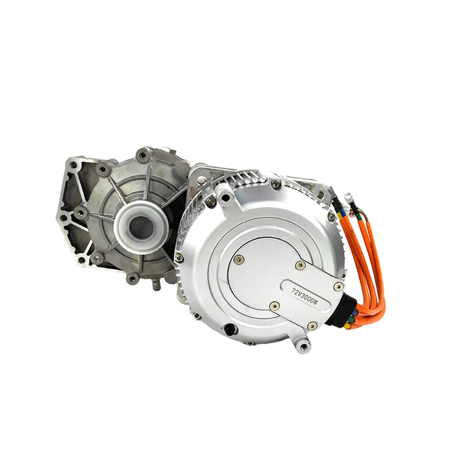 Hot Sale Hall Sensor Transmission  Ratio 1:1.76 1:8.15 12KW Elektrikli Wheel Hub Dc Gear Motor