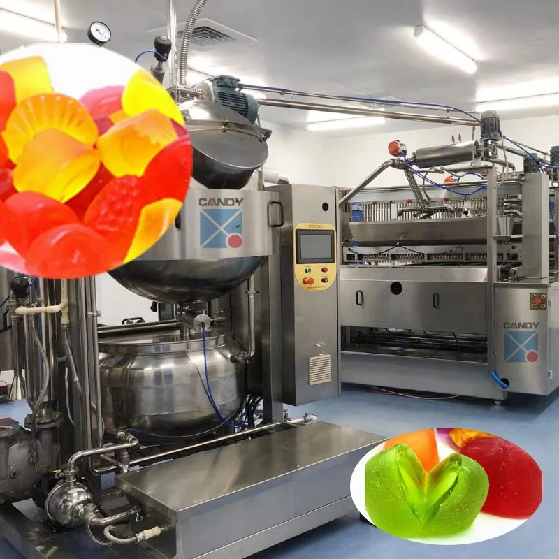 2023 Large Auto Gummy Making Machine Juicy Candy Production Line