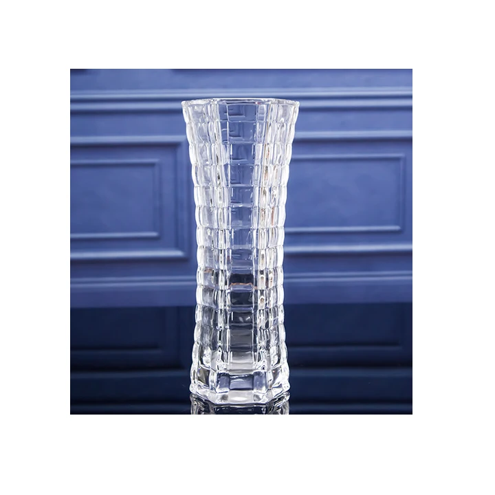 Hot Selling Wholesale Home Decorative Bohemia Crystal Tall Glass Vase