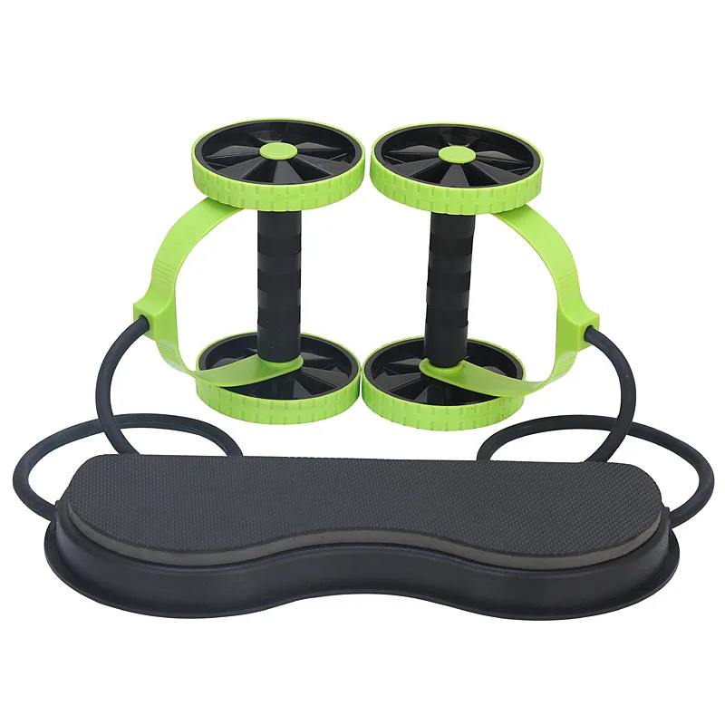 
Multi-Function Fitness Equipment Tension rope abdominal wheel slimming muscle double roller abdominal wheel 