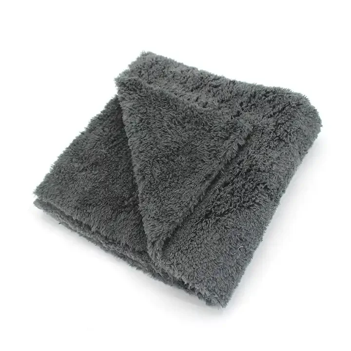 Edgeless cutting coral velvet Car Wash Microfiber Detailing  polishing Super Absorbent Ultra Soft Drying Premium Towel
