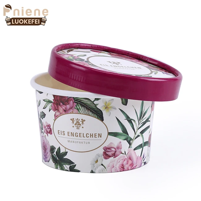  Wholesaler eco friendly ice cream cup disposable pla coated