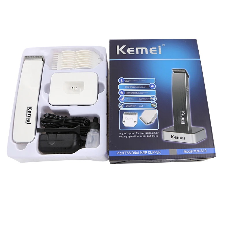 Kemei Rechargeable Travel Trimmer and Barber Hair Super Slim Body KM-619