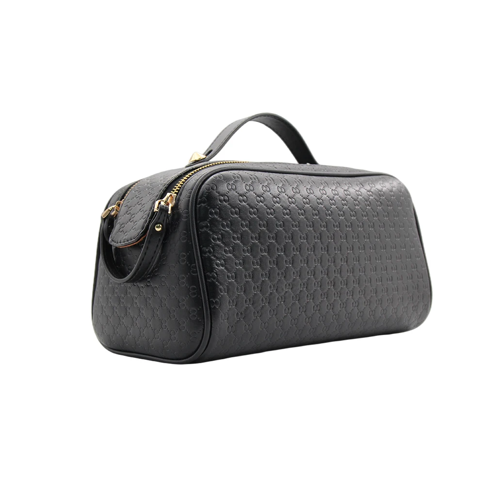 Double Zipper Custom Logo Dopp Kit Travel Makeup Organizer Cosmetic Case