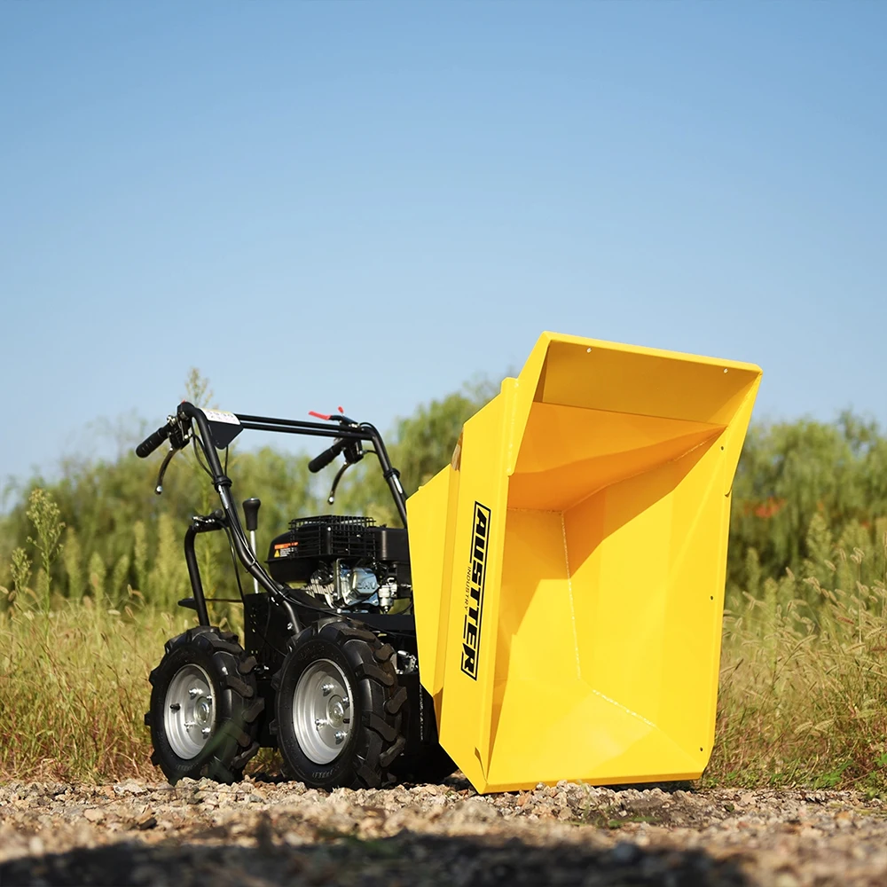 Austter OEM Manufacturer All Terrain 4X4 Wheel Driven B&S/Ducar Gas Engine Powered barrow Small mini Dumper