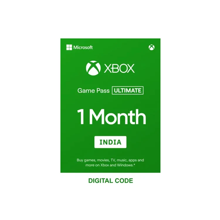 Xbox Game Pass Ultimate 1 Month India (INR) Of Codes Free Games With Headset microsoftS x box series x and series s