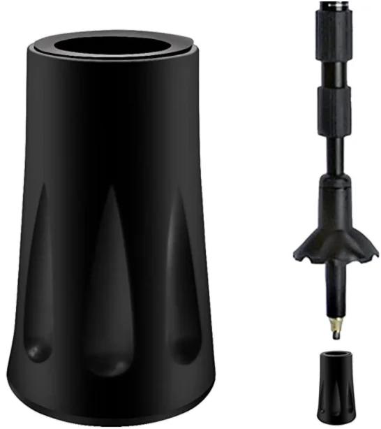 Trekking pole tips replacement rubber feet hiking pole tips rubber tips for walking sticks