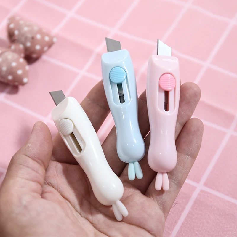 Oule Factory Outlet Cartoon Rabbit Stationery Knife Box Cutter Knife Portable Paper Cutting Knife
