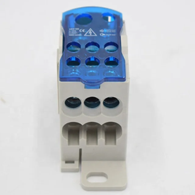 Hot Sell 160A Plastic Vaterproof Din Rail Terminal Block