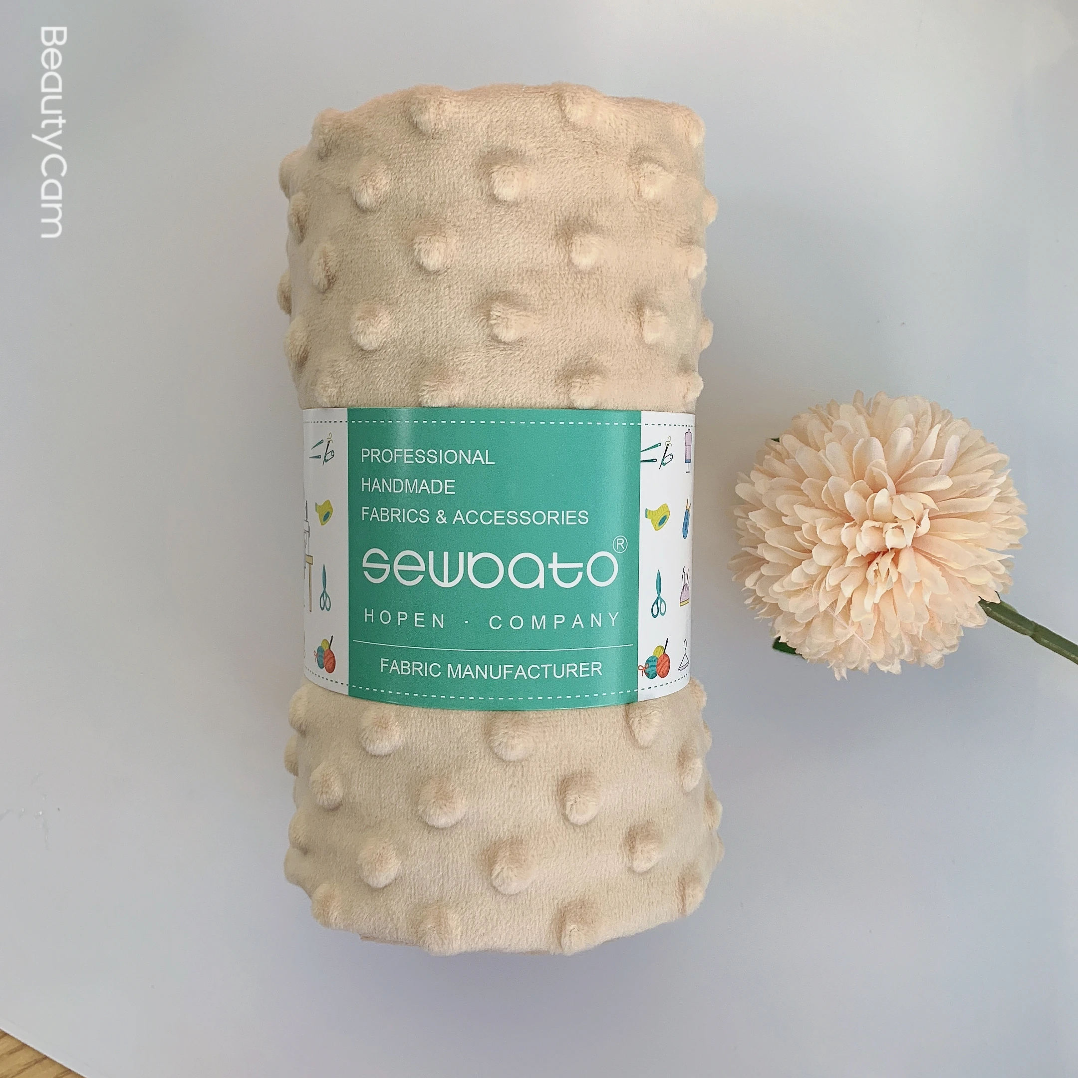 Super Soft Minky Dot Fabric For Meter Handwork Sewing Blanket Material Antipilling Plush Fabric DIY Handmade Toys